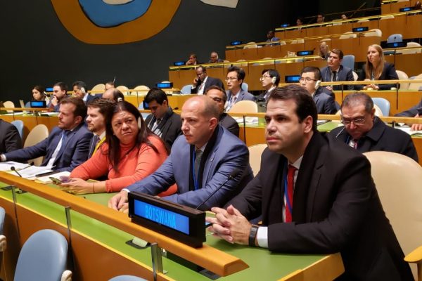Aureo e parlamentares brasileiros na ONU