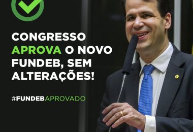 Deputado Aureo Ribeiro participou das discussões para aprovação do novo Fundeb na Câmara dos Deputados, em Brasília.