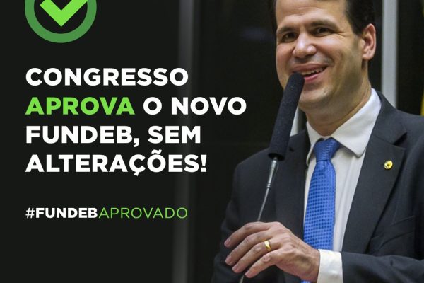 Deputado Aureo Ribeiro participou das discussões para aprovação do novo Fundeb na Câmara dos Deputados, em Brasília.